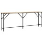 Mesa consola madera de ingeniería roble Sonoma 200x29x75 cm de , Mesas auxiliares - Ref: Foro24-837778, Precio: 76,25 €, Desc...