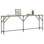 Mesa consola madera de ingeniería roble Sonoma 200x29x75 cm de , Mesas auxiliares - Ref: Foro24-837778, Precio: 76,25 €, Desc...