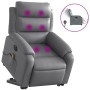 Electric lift massage chair in gray synthetic leather by , Armchairs - Ref: Foro24-3205066, Price: 343,30 €, Discount: %