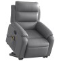 Electric lift massage chair in gray synthetic leather by , Armchairs - Ref: Foro24-3205066, Price: 343,30 €, Discount: %