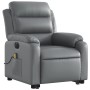 Electric lift massage chair in gray synthetic leather by , Armchairs - Ref: Foro24-3205066, Price: 343,30 €, Discount: %