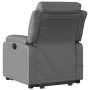 Electric lift massage chair in gray synthetic leather by , Armchairs - Ref: Foro24-3205066, Price: 343,30 €, Discount: %