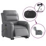 Electric lift massage chair in gray synthetic leather by , Armchairs - Ref: Foro24-3205066, Price: 343,30 €, Discount: %