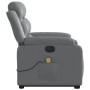 Elektrischer Aufsteh-Massagesessel aus grauem Kunstleder von , Sessel - Ref: Foro24-3205066, Preis: 343,30 €, Rabatt: %