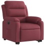 Electric reclining and lift fabric armchair in burgundy red. by , Armchairs - Ref: Foro24-3205007, Price: 321,81 €, Discount: %