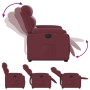 Sillón eléctrico reclinable elevable de tela rojo tinto de , Sillones - Ref: Foro24-3205007, Precio: 321,81 €, Descuento: %