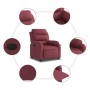 Sillón reclinable eléctrico tela rojo tinto de , Sillones - Ref: Foro24-3204959, Precio: 267,87 €, Descuento: %