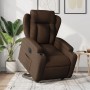 Electric reclining and lift fabric armchair in brown. by , Armchairs - Ref: Foro24-3204510, Price: 317,29 €, Discount: %