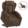 Electric reclining and lift fabric armchair in brown. by , Armchairs - Ref: Foro24-3204510, Price: 317,29 €, Discount: %