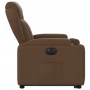 Electric reclining and lift fabric armchair in brown. by , Armchairs - Ref: Foro24-3204510, Price: 317,29 €, Discount: %