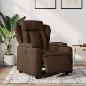 Sillón reclinable eléctrico de tela marrón de , Sillones - Ref: Foro24-3204462, Precio: 296,99 €, Descuento: %