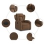 Sillón reclinable eléctrico de tela marrón de , Sillones - Ref: Foro24-3204462, Precio: 261,66 €, Descuento: %