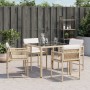 Garden chairs with cushions 4 pcs synthetic rattan beige by , Garden chairs - Ref: Foro24-365021, Price: 180,54 €, Discount: %