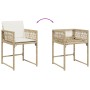 Garden chairs with cushions 4 pcs synthetic rattan beige by , Garden chairs - Ref: Foro24-365021, Price: 180,54 €, Discount: %