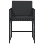 Garden chairs with cushions, 4 units, black synthetic rattan by , Garden chairs - Ref: Foro24-365035, Price: 180,48 €, Discou...