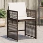 Garden chairs with cushions, 4 units, synthetic brown rattan by , Garden chairs - Ref: Foro24-365037, Price: 191,71 €, Discou...