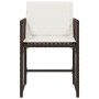 Garden chairs with cushions, 4 units, synthetic brown rattan by , Garden chairs - Ref: Foro24-365037, Price: 192,99 €, Discou...