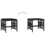 Garden stools with cushions 4 pcs black PE rattan 41x41x36cm by , Outdoor ottomans - Ref: Foro24-365056, Price: 92,99 €, Disc...