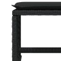 Garden stools with cushions 4 pcs black PE rattan 41x41x36cm by , Outdoor ottomans - Ref: Foro24-365049, Price: 93,99 €, Disc...