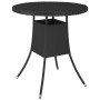 Mesa de jardín ratán sintético negro 70x70x73 cm de vidaXL, Mesas de jardín - Ref: Foro24-310465, Precio: 86,21 €, Descuento: %