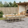 Garden dining set 11 pieces with beige synthetic rattan cushions by , Garden sets - Ref: Foro24-3211480, Price: 860,43 €, Dis...