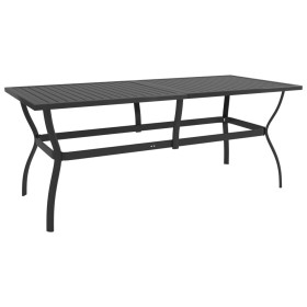 Anthracite gray steel garden table 190x80x72 cm by vidaXL, Garden tables - Ref: Foro24-312170, Price: 227,70 €, Discount: %