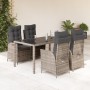 5-piece garden dining set with gray synthetic rattan cushions by , Garden sets - Ref: Foro24-3213079, Price: 654,66 €, Discou...