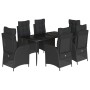 7-piece garden dining set with black synthetic rattan cushions by , Garden sets - Ref: Foro24-3213180, Price: 880,50 €, Disco...