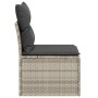 Garden chair without armrests with light gray PE rattan cushions by , Outdoor sofas - Ref: Foro24-366190, Price: 79,69 €, Dis...