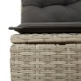 Gartenstuhl ohne Armlehnen mit Kissen aus hellem grauem PE-Rattan von , Outdoor-Sofas - Ref: Foro24-366190, Preis: 79,69 €, R...