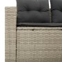 Gartensofa mit Kissen, 2-Sitzer, aus hellem grauem Kunststoffrattan. von , Outdoor-Sofas - Ref: Foro24-366184, Preis: 165,06 ...