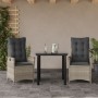 Garden dining set 3 pieces with light gray synthetic rattan cushions by , Garden sets - Ref: Foro24-3213284, Price: 321,70 €,...