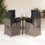 5-piece garden dining set with gray synthetic rattan cushions by , Garden sets - Ref: Foro24-3213225, Price: 564,30 €, Discou...