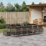 Garden dining set with 15-piece synthetic rattan cushions in gray. by , Garden sets - Ref: Foro24-3211532, Price: 818,34 €, D...