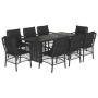 9-piece garden dining set with black synthetic rattan cushions by , Garden sets - Ref: Foro24-3212057, Price: 955,56 €, Disco...