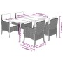 Set comedor de jardín 5 pzas cojines ratán sintético gris claro de , Conjuntos de jardín - Ref: Foro24-3211993, Precio: 537,3...