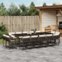 Garden dining set with 15-piece synthetic brown rattan cushions by , Garden sets - Ref: Foro24-3211593, Price: 958,09 €, Disc...