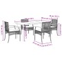 Garden dining set 5 pieces with beige synthetic rattan cushions by , Garden sets - Ref: Foro24-3213627, Price: 402,62 €, Disc...