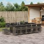 Garten-Essgruppe mit 15-teiligen Kissen aus grauem synthetischem Rattan. von , Gartensets - Ref: Foro24-3211712, Preis: 846,0...