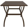 Brown steel garden table 140x80x72 cm by vidaXL, Garden tables - Ref: Foro24-312280, Price: 148,99 €, Discount: %