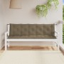 Gartenbankkissen, 2 Stück, grauer Taupe-Melange-Stoff, 180x50x7 cm. von , Kissen für Stühle und Sofas - Ref: Foro24-4002627, ...