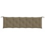 Garden bench cushions 2 units in gray taupe melange fabric 180x50x7 cm by , Cushions for chairs and sofas - Ref: Foro24-40026...