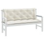 Kissen für Gartenbank 2 Stück Stoff Creme Melange 150x50x7 cm von , Kissen für Stühle und Sofas - Ref: Foro24-4002610, Preis:...