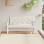 Cushions for garden bench 2 units cream melange fabric 150x50x7 cm by , Cushions for chairs and sofas - Ref: Foro24-4002610, ...