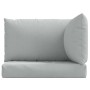 Cushions for pallet sofa 3 units light gray melange fabric by , Cushions for chairs and sofas - Ref: Foro24-4002652, Price: 5...