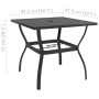 Anthracite gray steel garden table 81.5x81.5x72 cm by vidaXL, Garden tables - Ref: Foro24-312168, Price: 118,77 €, Discount: %