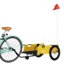 Bicycle trailer made of Oxford fabric and yellow and black iron. by , Bicycle trailers - Ref: Foro24-94197, Price: 99,67 €, D...