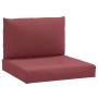 Cushions for pallet sofa 2 units in red wine melange fabric by , Cushions for chairs and sofas - Ref: Foro24-4002650, Price: ...