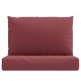 Cushions for pallet sofa 2 units in red wine melange fabric by , Cushions for chairs and sofas - Ref: Foro24-4002650, Price: ...