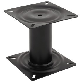 Pedestal for boat seat, black steel, 18 cm by , Sailboat parts - Ref: Foro24-4012135, Price: 35,21 €, Discount: %